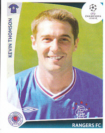 Kevin Thomson Glasgow Rangers samolepka UEFA Champions League 2009/10 #441
